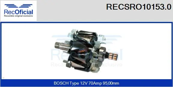 Rotor, alternator (RECSRO10153.0)