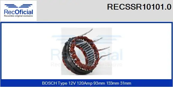 Stator, alternator (RECSSR10101.0)