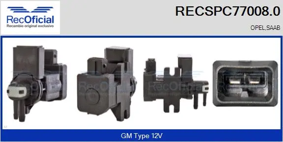 Pressure Converter, exhaust control (RECSPC77008.0)