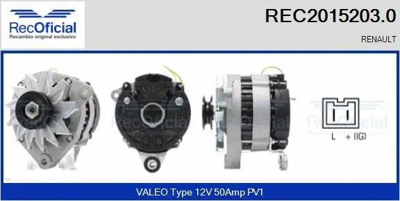 Alternator (REC2015203.0)