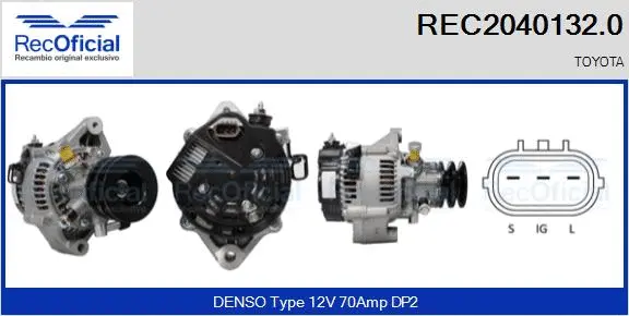 Alternator (REC2040132.0)