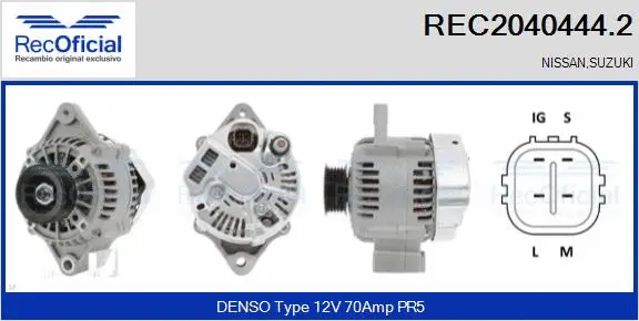 Alternator (REC2040444.2)