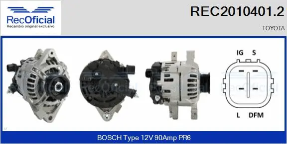 Alternator (REC2010401.2)