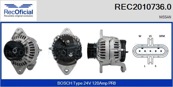 Alternator (REC2010736.0)