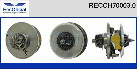 Core assembly, turbocharger (RECCH70003.0)