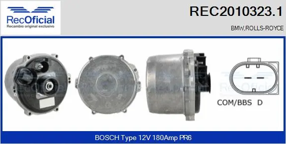 Alternator (REC2010323.1)