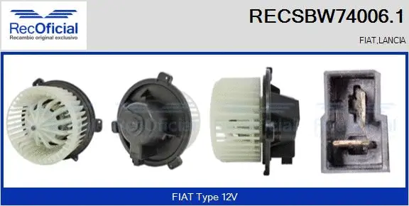 Interior Blower (RECSBW74006.1)