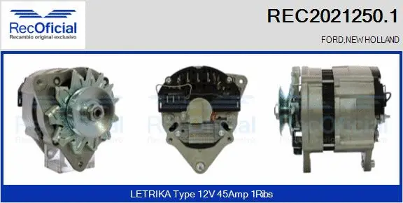 Alternator (REC2021250.1)