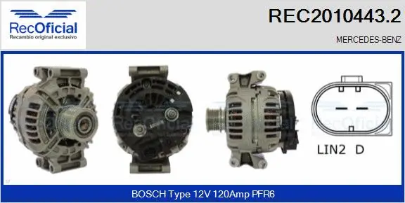 Alternator (REC2010443.2)