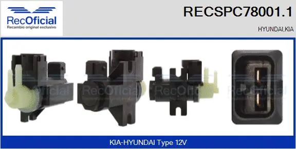 Pressure Converter, exhaust control (RECSPC78001.1)