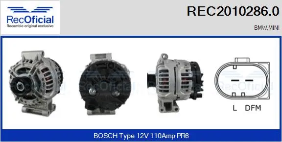 Alternator (REC2010286.0)