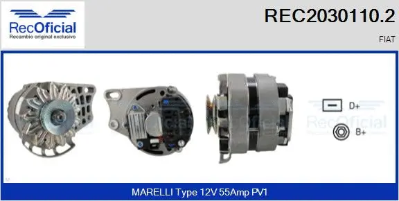 Alternator (REC2030110.2)