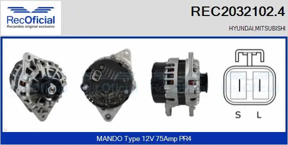Alternator (REC2032102.4)