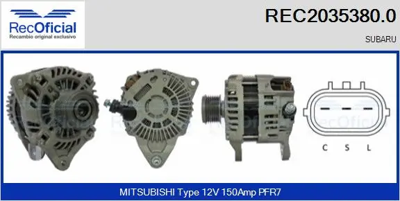 Alternator (REC2035380.0)
