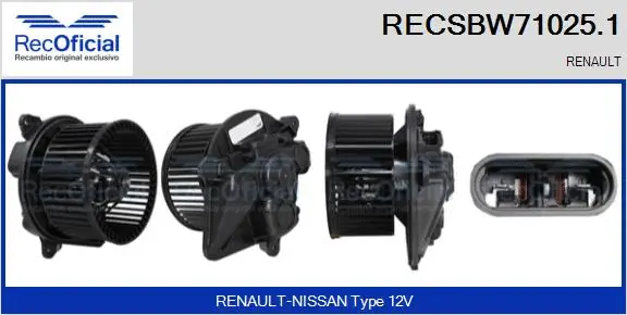 Interior Blower (RECSBW71025.1)