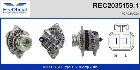 Alternator (REC2035159.1)