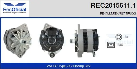 Alternator (REC2015611.1)