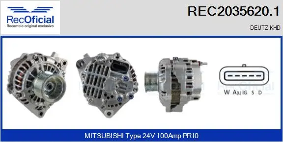 Alternator (REC2035620.1)