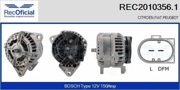 Alternator (REC2010356.1)