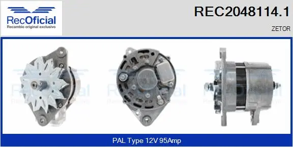 Alternator (REC2048114.1)