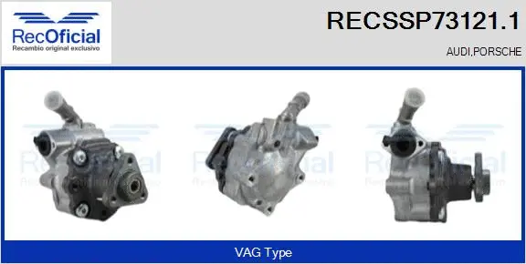 Hydraulic Pump, steering (RECSSP73121.1)