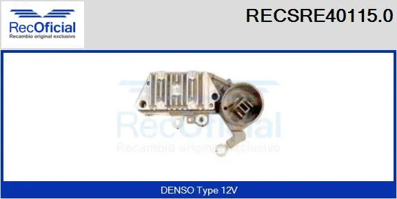Alternator Regulator (RECSRE40115.0)