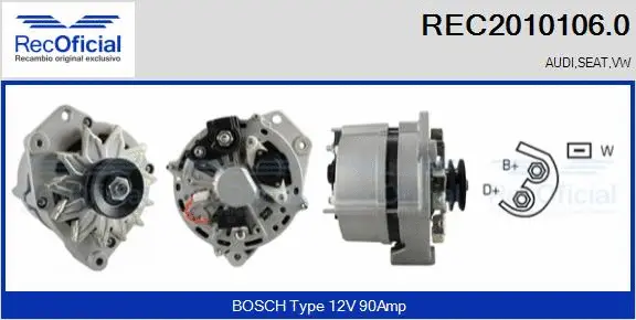 Alternator (REC2010106.0)