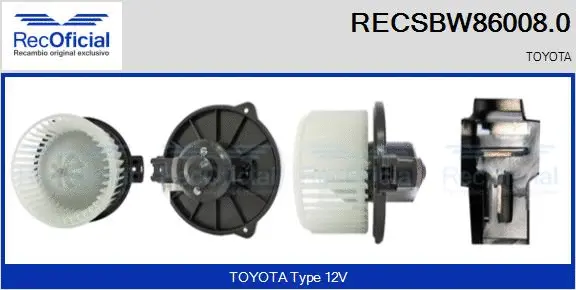 Interior Blower (RECSBW86008.0)