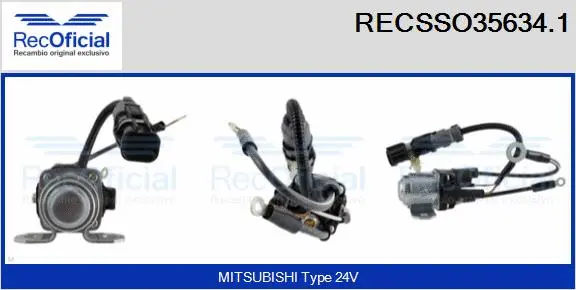 Solenoid Switch, starter (RECSSO35634.1)