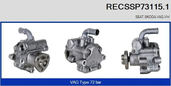 Hydraulic Pump, steering (RECSSP73115.1)