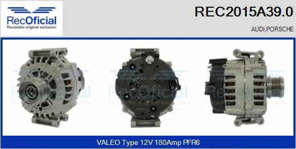 Alternator (REC2015A39.0)