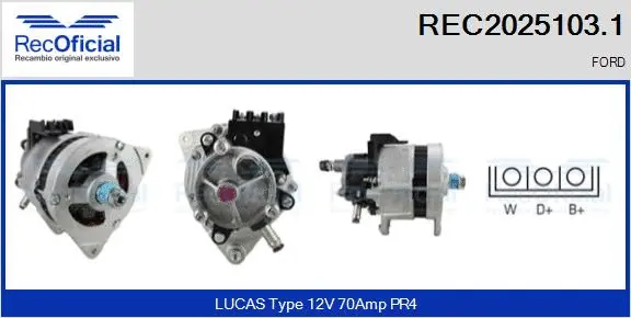 Alternator (REC2025103.1)