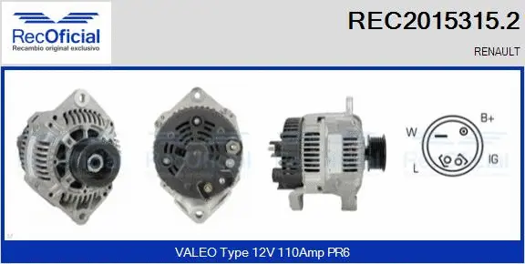 Alternator (REC2015315.2)