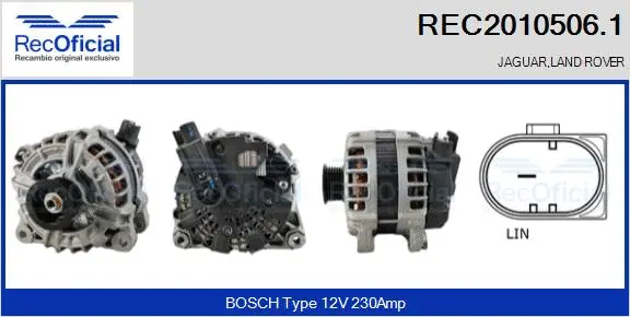 Alternator (REC2010506.1)