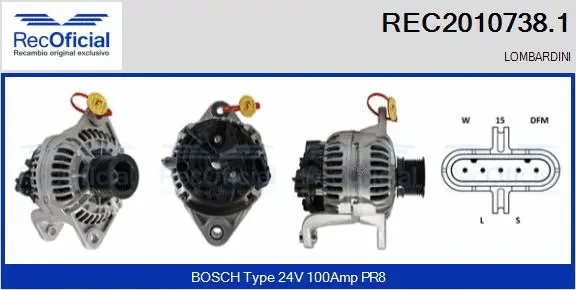 Alternator (REC2010738.1)