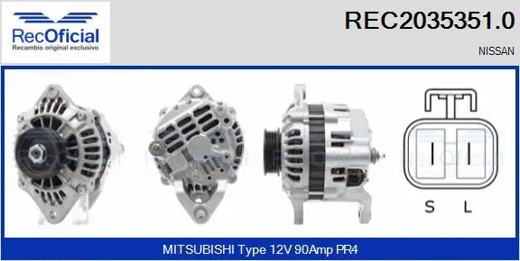 Alternator (REC2035351.0)
