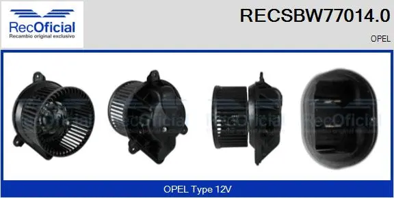 Interior Blower (RECSBW77014.0)