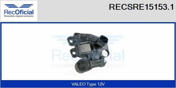Alternator Regulator (RECSRE15153.1)