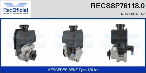 Hydraulic Pump, steering (RECSSP76118.0)