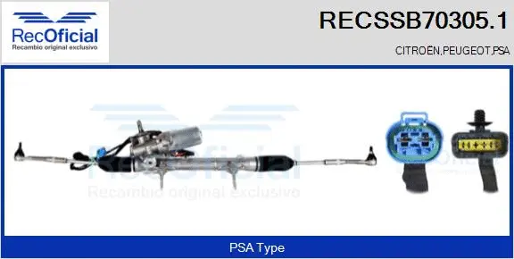 Steering Gear (RECSSB70305.1)