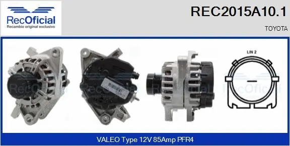 Alternator (REC2015A10.1)