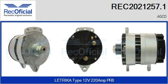 Alternator (REC2021257.1)