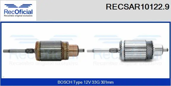 Armature, starter (RECSAR10122.9)