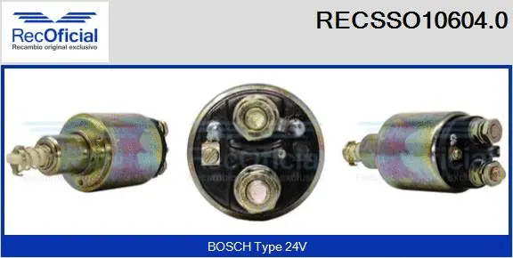 Solenoid Switch, starter (RECSSO10604.0)