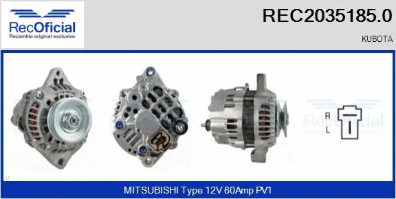 Alternator (REC2035185.0)