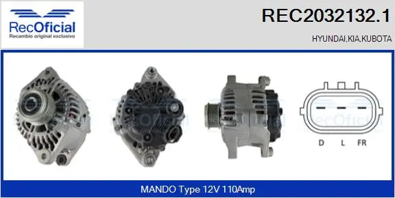 Alternator (REC2032132.1)