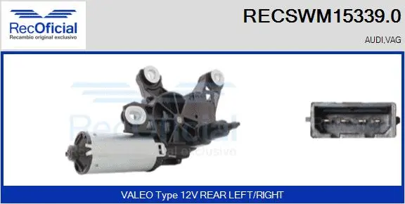 Wiper Motor (RECSWM15339.0)