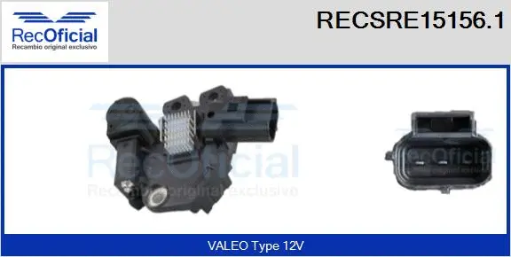 Alternator Regulator (RECSRE15156.1)