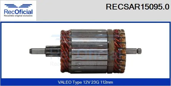 Armature, starter (RECSAR15095.0)