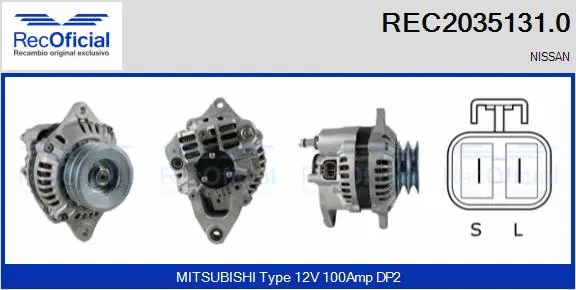 Alternator (REC2035131.0)